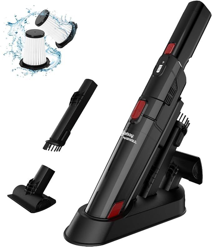 Nicebay EV-H061 15KPA Cordless Powerful Fast Charging Handheld Vacuum - Black/Red by Nicebay - Refurbished - Very Good condition - US$62.88