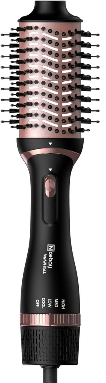 Nicebay HB-821 Hair Dryer Brush - Black/Rose Gold by Nicebay - Image 2