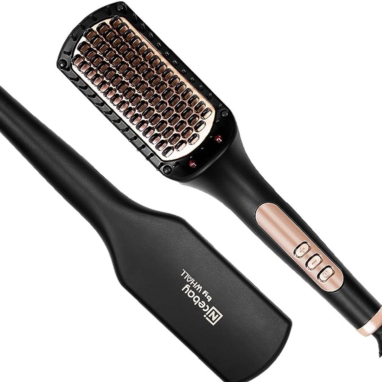 Nicebay HS-101 Hair Straightener Brush - Black/Yellow by Nicebay - Refurbished - Very Good condition - US$45.38
