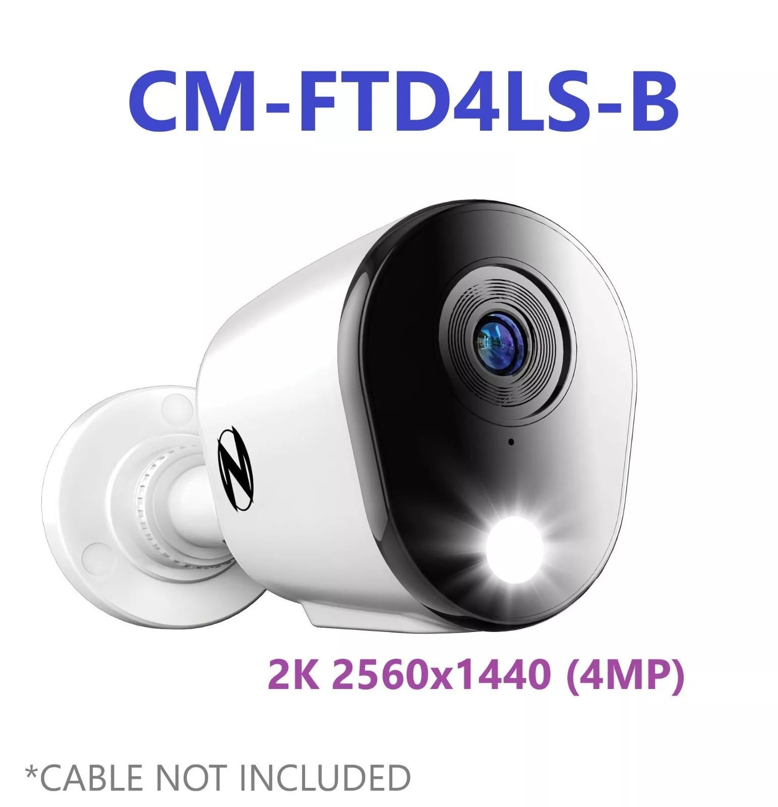 Night Owl CM-FTD4LS-B Wired Add-on Camera with Spotlight - White by Night Owl - Image 2