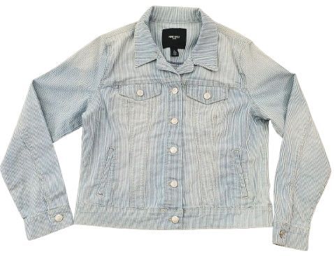 Nine West Jeans Sarah Denim Jacket M - Pisa Stripe by Nine West - Image 3