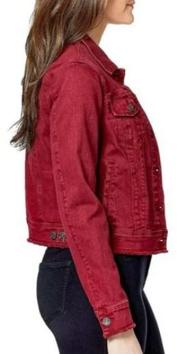 Nine West Jeans Sarah Denim Jacket S - Cabernet by Nine West - Image 2