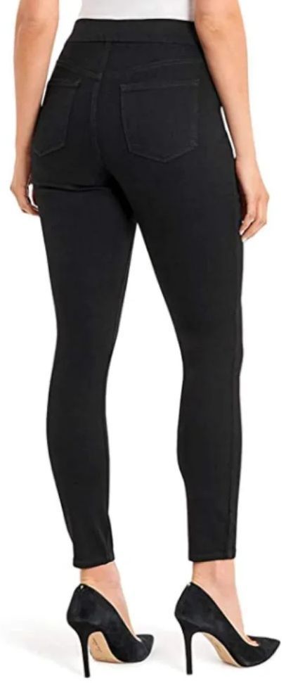 Nine West Women's Heidi Pull-On Skinny Jeans 6 - Black Rinse by Nine West - Image 3
