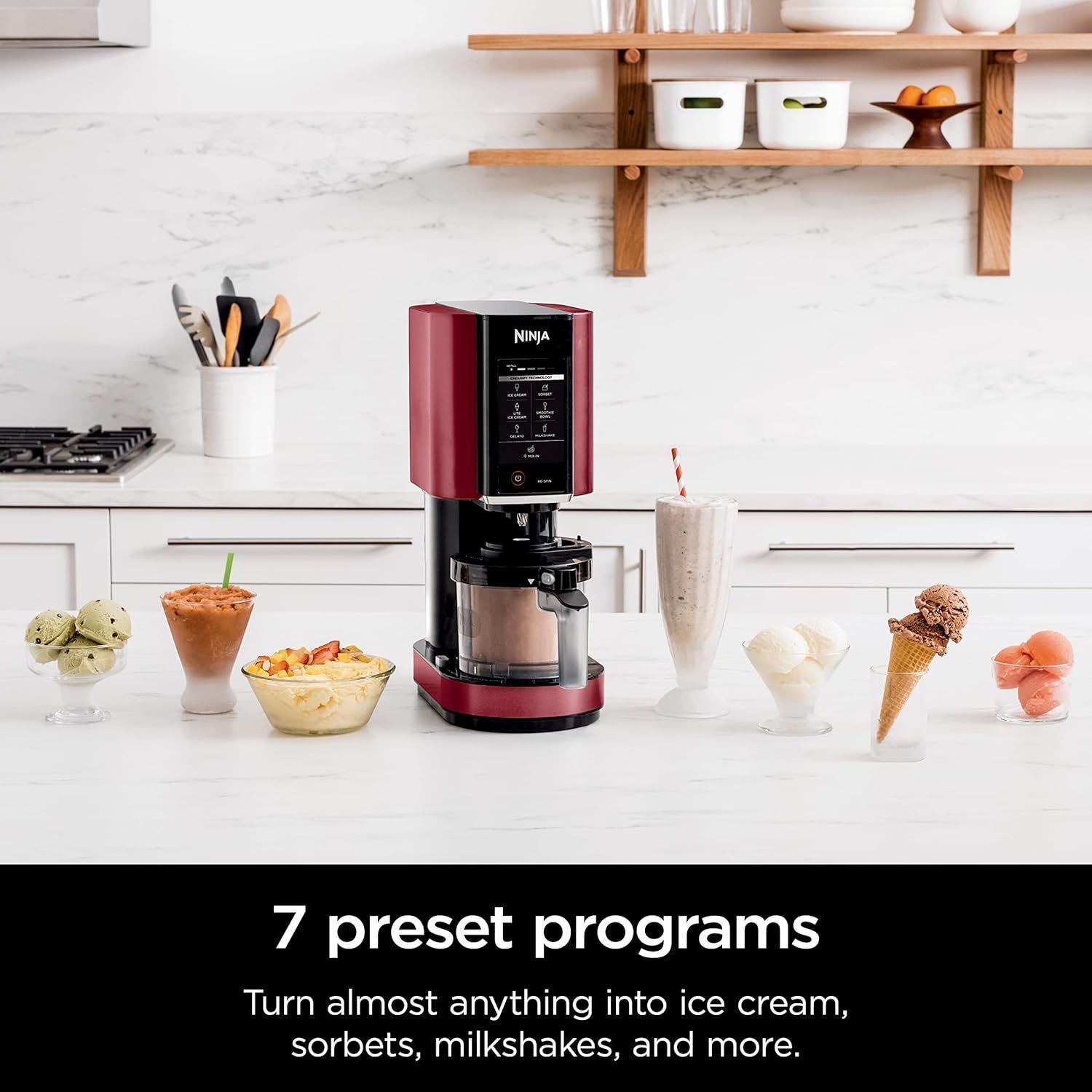 Ninja NC301 CREAMi Ice Cream Maker - Red by Ninja - Refurbished - Like New condition - Image 4