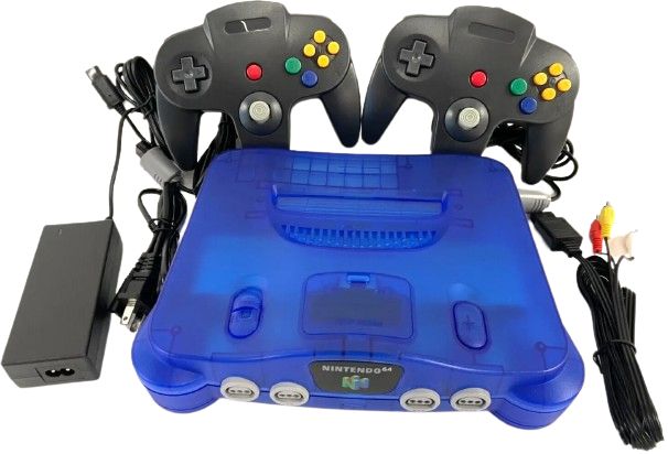Nintendo 64 with 2 Controllers Gaming Console (Bundle) - Blue by Nintendo - Refurbished - Very Good condition - US$339.99