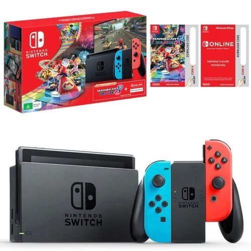 Refurbished Nintendo Switch Gaming Console Mario Kart 8 Deluxe +