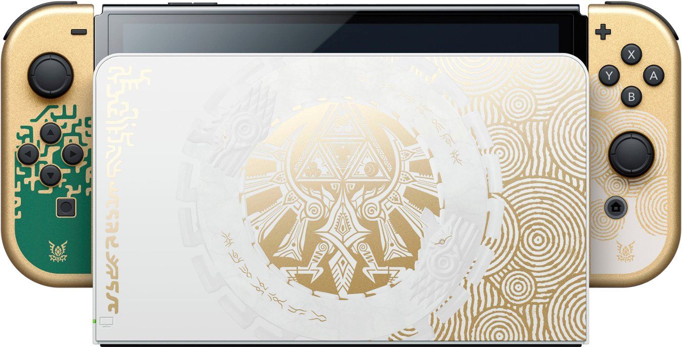 Nintendo Switch OLED Console - The Legend of Zelda: Tears of the Kingdom Edition - Gold/Black by Nintendo - Image 2