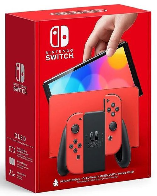 Nintendo Switch OLED Model Mario Red Edition - Red by Nintendo - Refurbished - Very Good condition - US$282.99