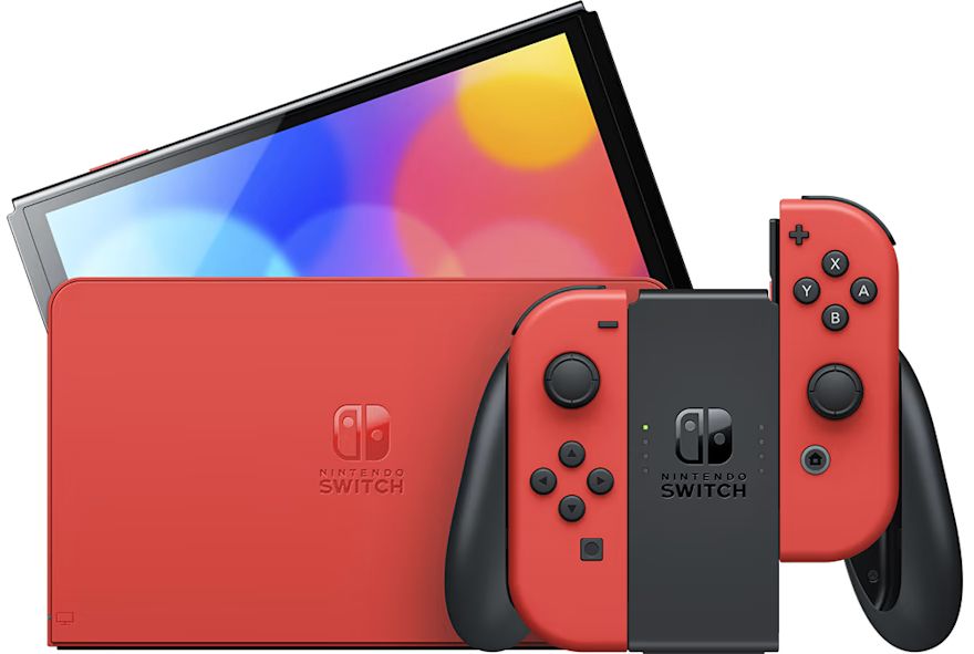 Nintendo Switch OLED Model Mario Red Edition - Red by Nintendo - Refurbished - Very Good condition - Image 2