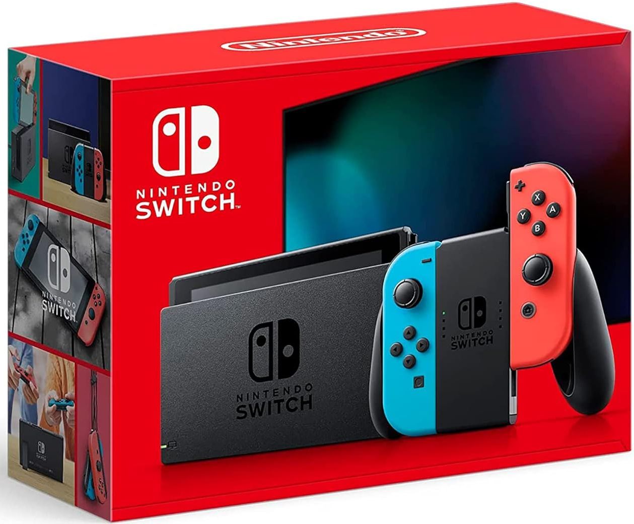 Nintendo Switch with Neon Blue and Neon Red Joy‑Con - 32GB - Multicolor by Nintendo - Refurbished - Very Good condition - US$272.94