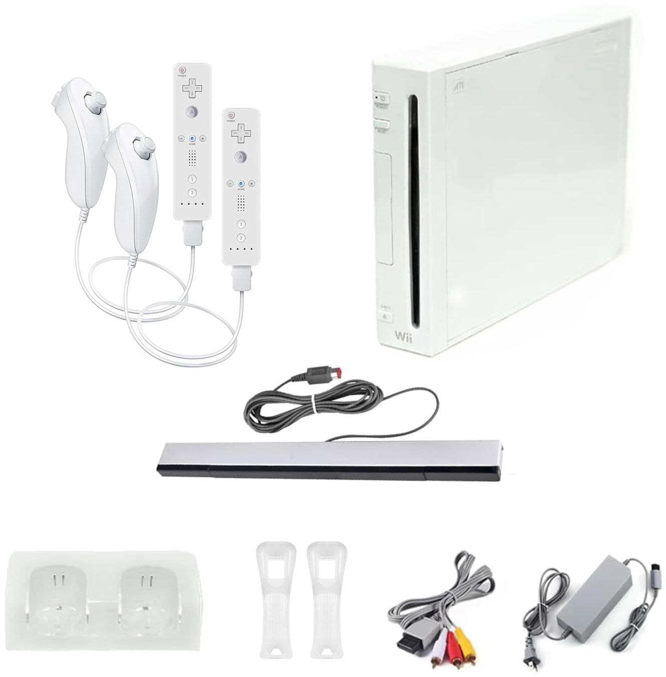 Nintendo Wii Console Premium Bundle - White by Nintendo - Refurbished - Very Good condition - US$171.49