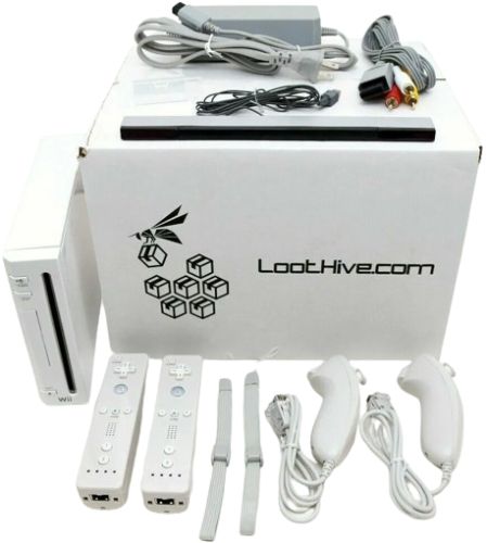 Nintendo Wii System Bundle Set 2-Remote - White by Nintendo - Refurbished - Very Good condition - US$222.48