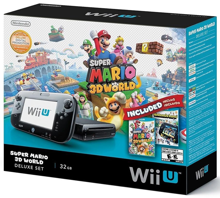 Refurbished Nintendo Wii U Deluxe Set Limited Edition with Super