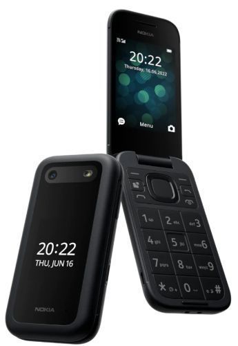 Nokia 2660 Flip - 128MB - 1 Physical SIM - Black - Unlocked by Nokia - Refurbished - Very Good condition - CA$384.99
