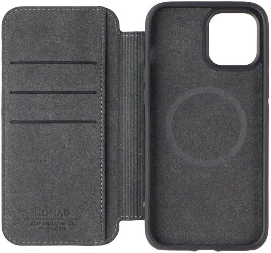 Nomad Rugged Folio Wallet Phone Case for iPhone 12 Pro Max - Black by Nomad - Refurbished - Brand New condition - Image 2