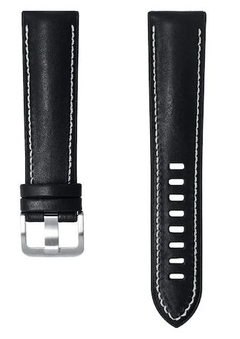 Novonappa Hybrid Leather watch strap (20mm) - Black by Novonappa - Refurbished - Very Good condition - US$39.99