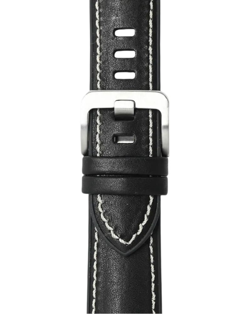 Novonappa Hybrid Leather watch strap (20mm) - Black by Novonappa - Image 3