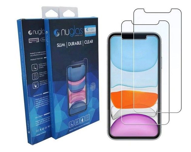 Nuglas Screen Protector for Apple iPhone 13 Pro Max (2 Pack) - Clear by Nuglas - Refurbished - Brand New condition - CA$38.99