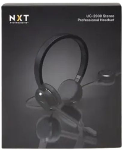 NXT Technologies UC-2000 Noise-Canceling Stereo Computer Headset (NX55445) - Black by NXT Technologies - Refurbished - Very Good condition - Image 2