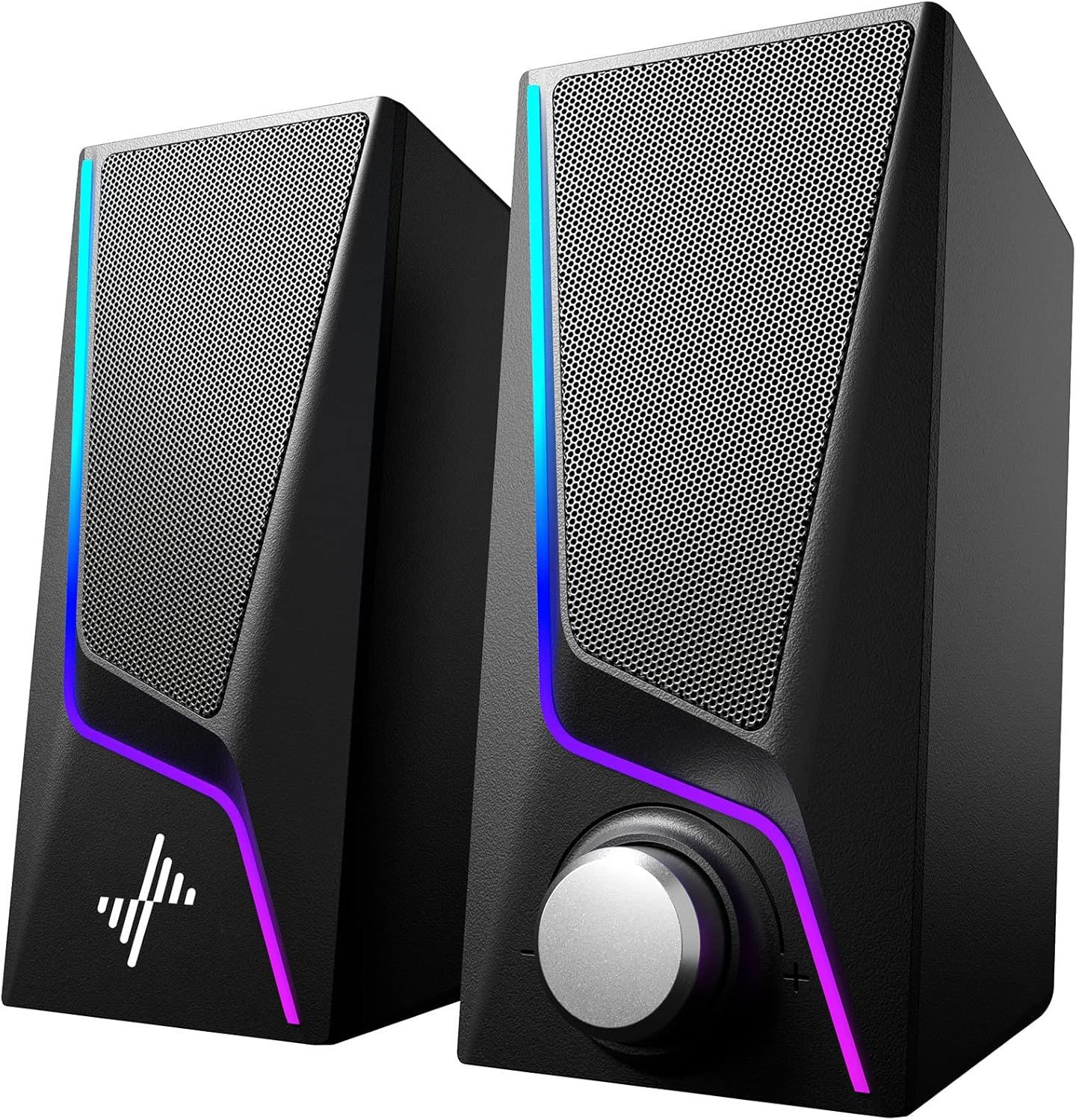 Nylavee Computer Speakers 6 Lighting Modes USB Powered SK400 - Black by Nylavee - Refurbished - Very Good condition - US$32.43