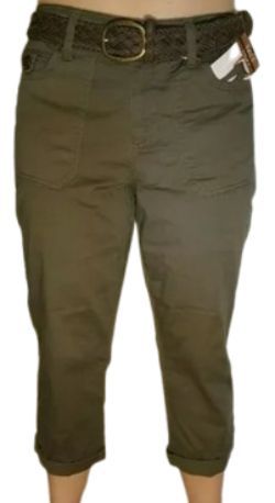 One5One Crop Pant Size 8 - Olive by One5One - Image 3