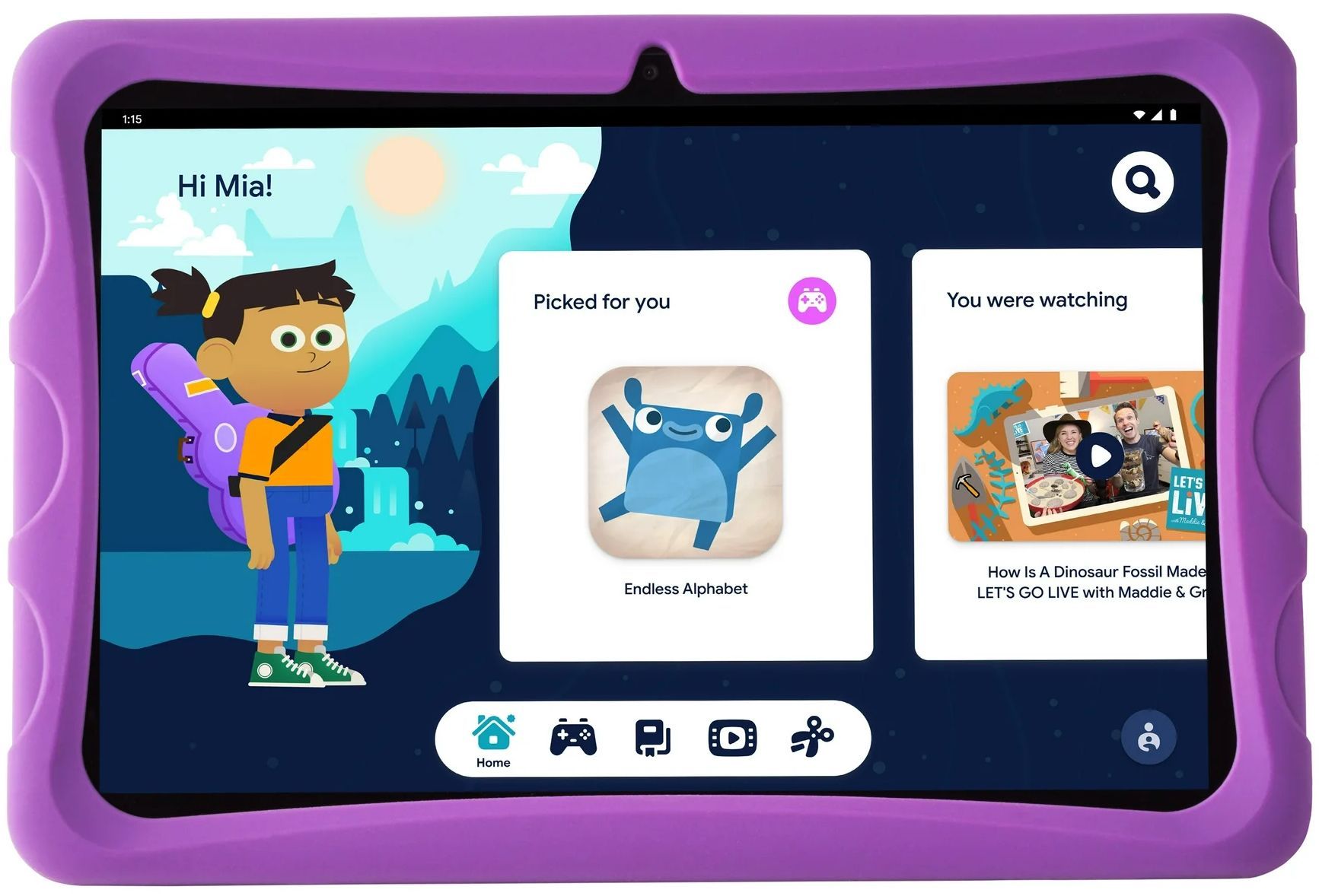 onn. Kids Tablet 10.1" (2022) - 32GB - WiFi - Violet by onn. - Image 2