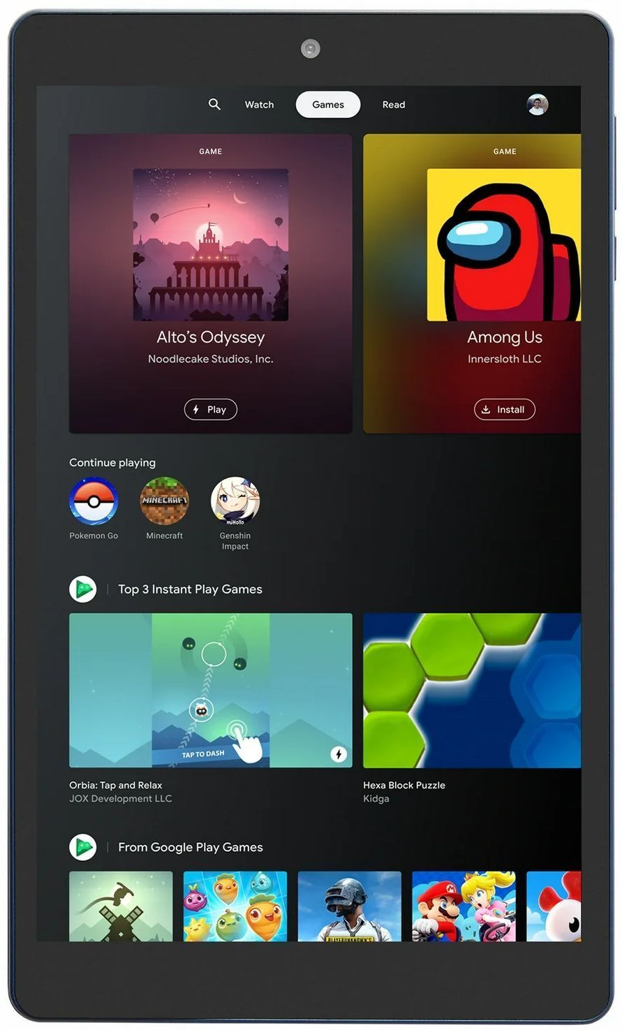 onn. Surf Tablet Gen 3 8" (2022) - 32GB - Bluetooth - Charcoal by onn. - Image 2