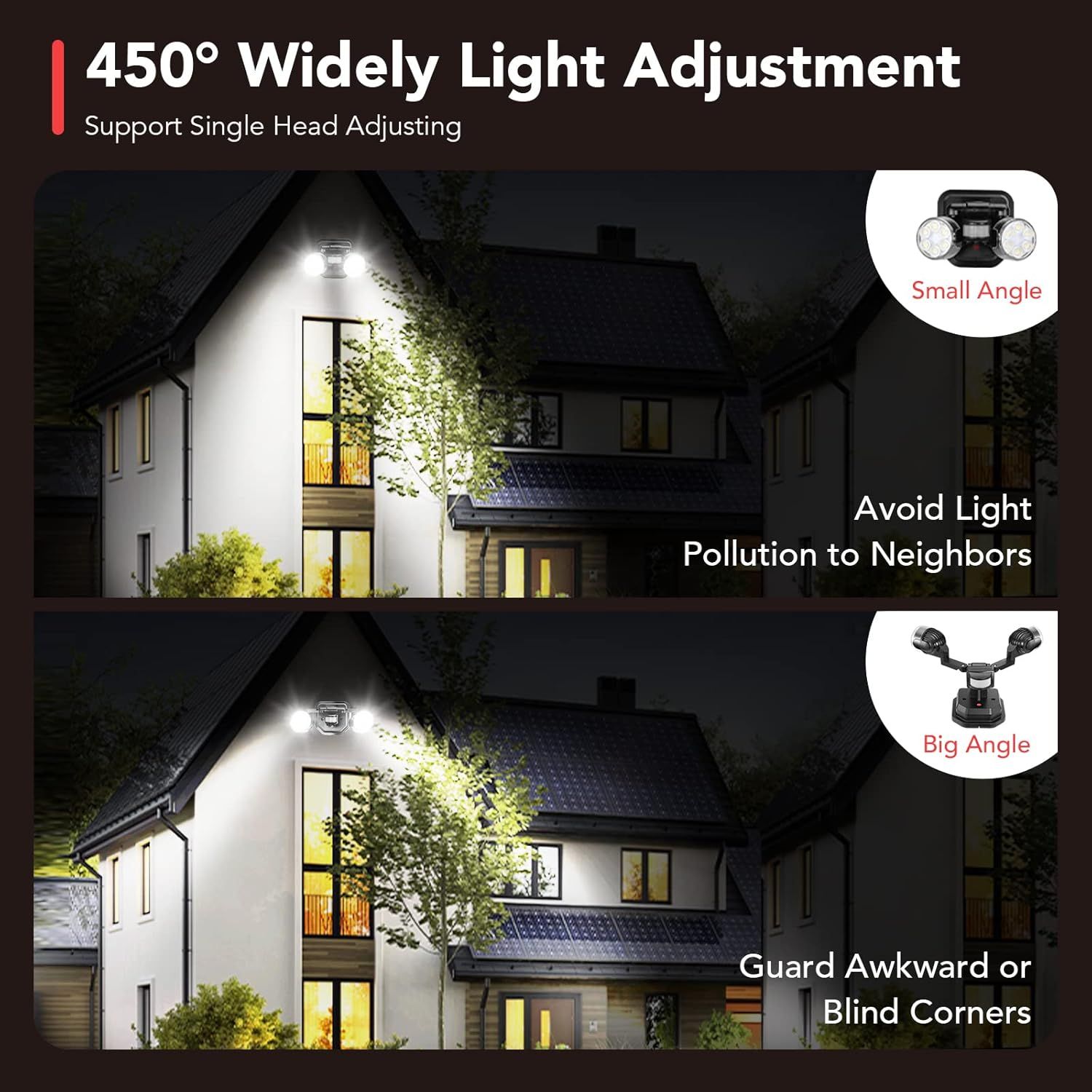 OREiN Led Flood Light Outdoor Motion Sensor (OL36002440) - Black by OREiN - Image 2