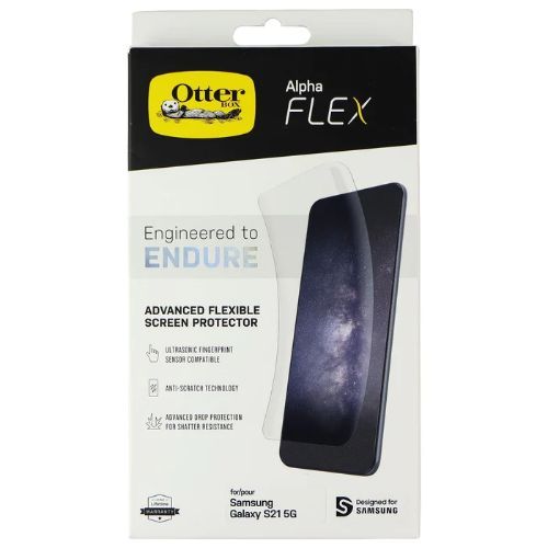 Otterbox Alpha Flex Advanced Flexible Screen Protector for Galaxy S21 (5G) - Clear by Otterbox - Refurbished - Very Good condition - US$11.72