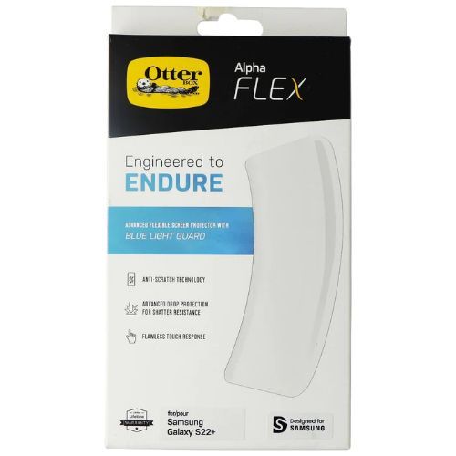 Otterbox Alpha Flex Blue Light Guard Screen Protector for Galaxy S22+ - Clear by Otterbox - Refurbished - Brand New condition - US$8.78