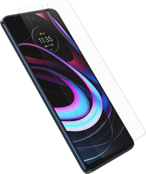 OtterBox Alpha Glass Screen Protector for Motorola Edge (2021) and Edge 5G UW (2021) - Clear by OtterBox - Refurbished - Brand New condition - US$26.93