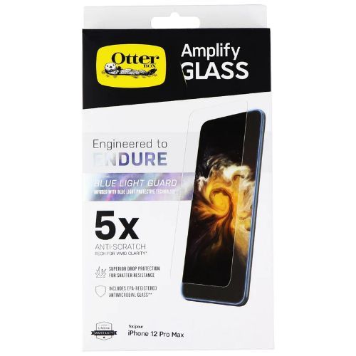 Otterbox Amplify Glass Blue Light Guard Screen Protector for iPhone 12 Pro Max - Clear by Otterbox - Refurbished - Brand New condition - US$13.93