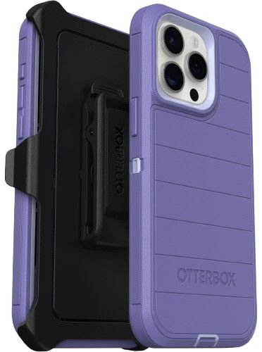 OtterBox Defender Pro Series Phone Case for iPhone 15 Pro Max - Mountain Majesty (Purple) by OtterBox - Refurbished - Brand New condition - US$45.98