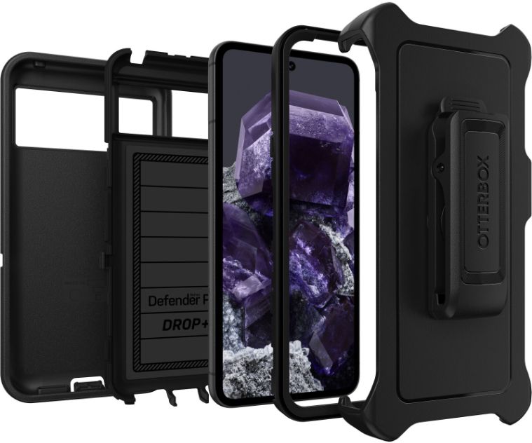 OtterBox Defender Pro Series Phone Case & Holster for Google Pixel 8 - Black by OtterBox - Refurbished - Very Good condition - Image 3