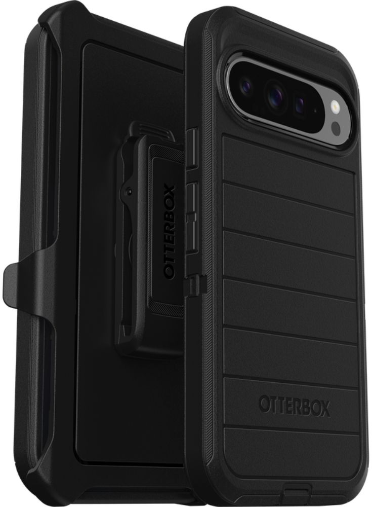 OtterBox Defender Pro Series Phone Case & Holster for Google Pixel 9 Pro XL - Black by OtterBox - Refurbished - Brand New condition - US$31.22