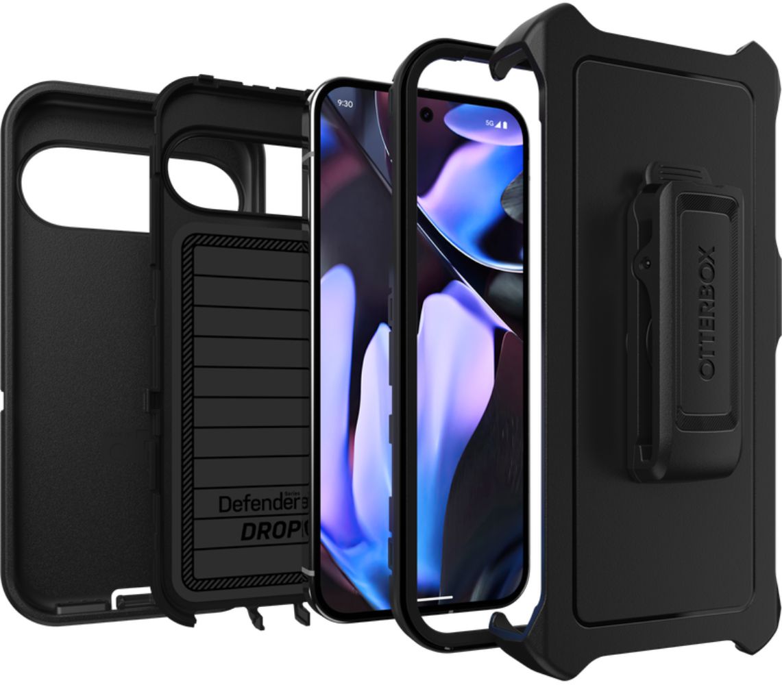OtterBox Defender Pro Series Phone Case & Holster for Google Pixel 9 Pro XL - Black by OtterBox - Image 3