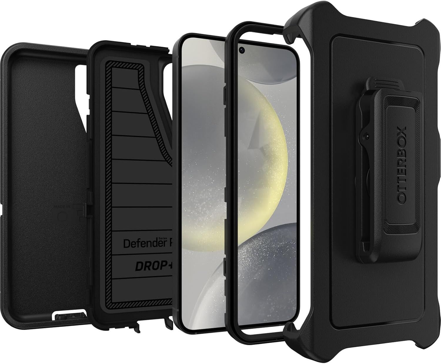 OtterBox Defender Pro Series Phone Case & Holster for Samsung Galaxy S24 - Black by OtterBox - Image 5