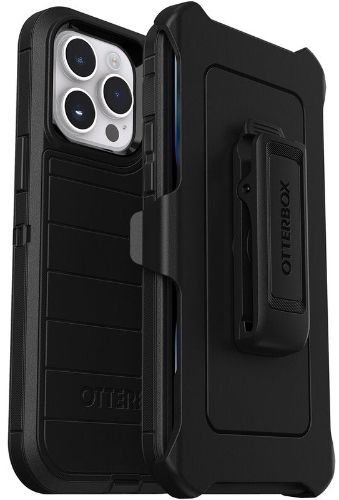 Otterbox Defender Pro Series Phone Case + Holster for iPhone 14 Pro Max - Black by Otterbox - Refurbished - Brand New condition - US$29.74