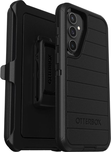 OtterBox Defender Pro Series Phone Case + Holster for Samsung Galaxy S23 FE - Black by OtterBox - Refurbished - Very Good condition - US$66.49