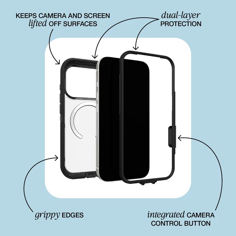 OtterBox OtterBox Defender Pro XT Phone Case with MagSafe for iPhone 17 Pro - Baby Blue Jeans by OtterBox - Image 5