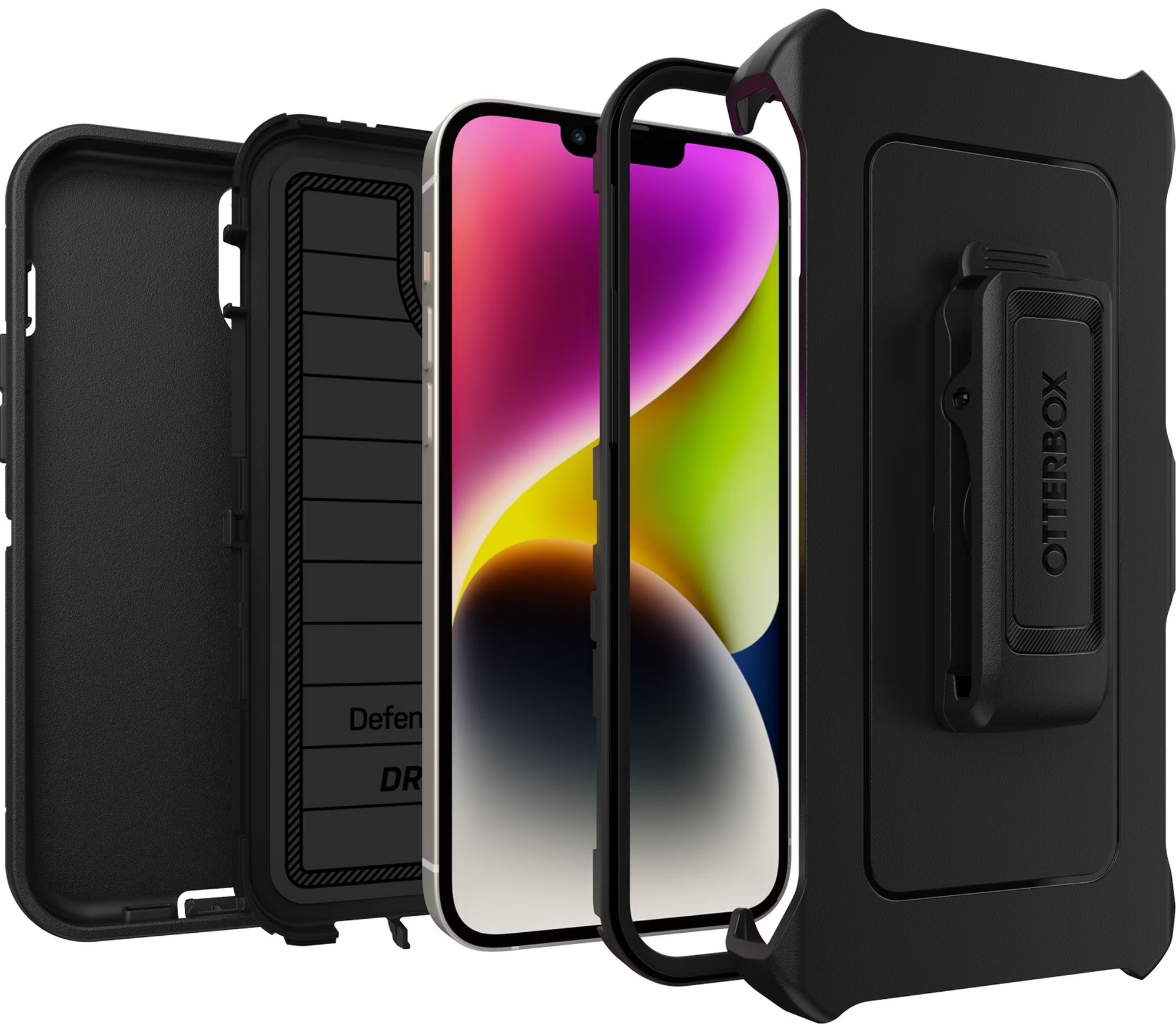 Otterbox Otterbox Defender Series Pro Phone Case + Holster for iPhone 14 Plus - Black by Otterbox - Image 5