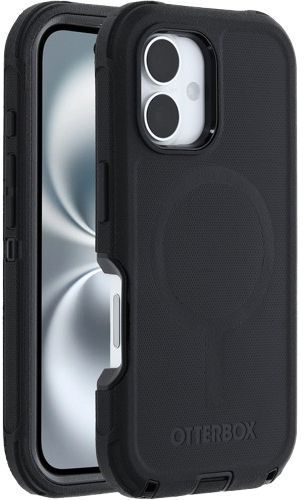 OtterBox Defender Series Pro Phone Case with MagSafe for iPhone 16 - Black by OtterBox - Image 2