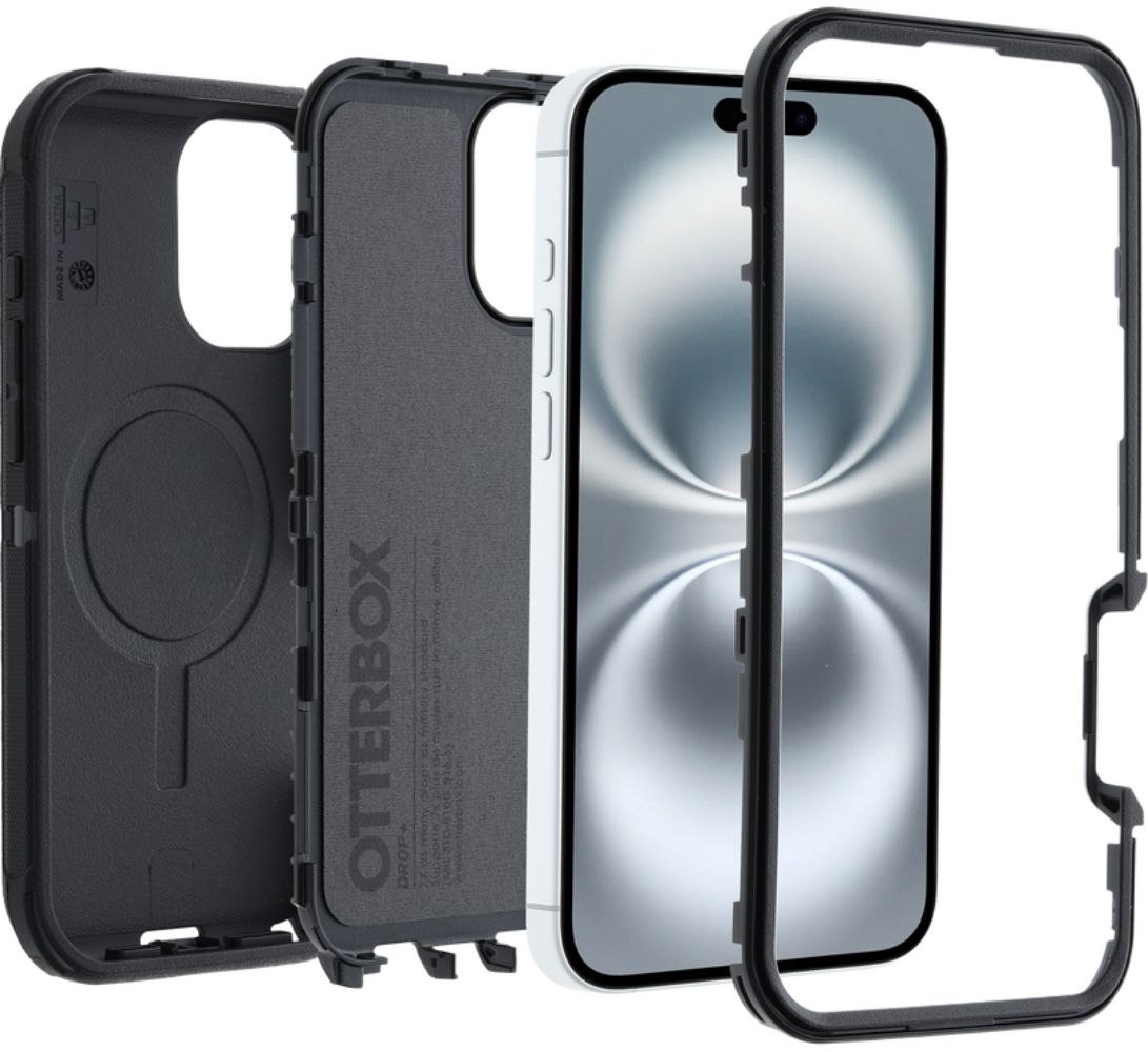OtterBox Defender Pro Series Phone Case with MagSafe for iPhone 16 Plus - Black by OtterBox - Image 6
