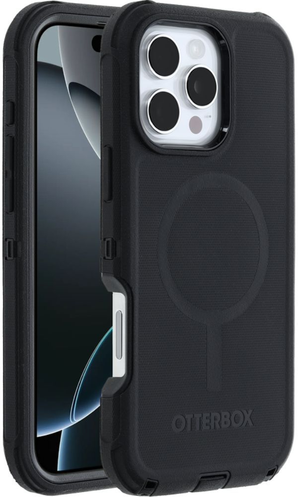 OtterBox Defender Series Pro Phone Case with MagSafe for iPhone 16 Pro - Black by OtterBox - Refurbished - Brand New condition - US$66.43
