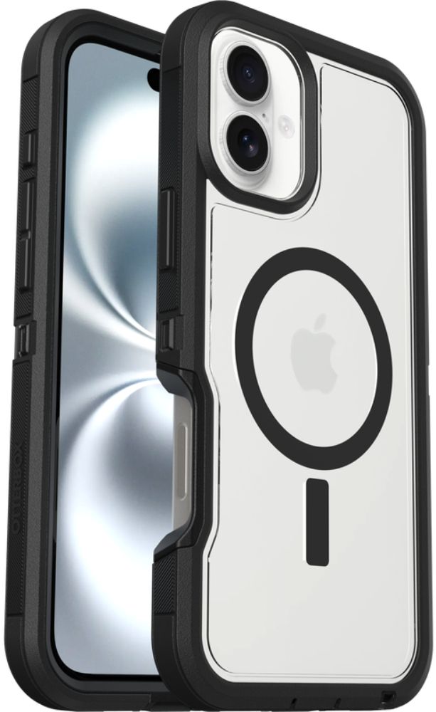 OtterBox Defender Series Pro XT with MagSafe for iPhone 16 Plus - Dark Side (Clear/Black) by OtterBox - Refurbished - Very Good condition - US$24.38