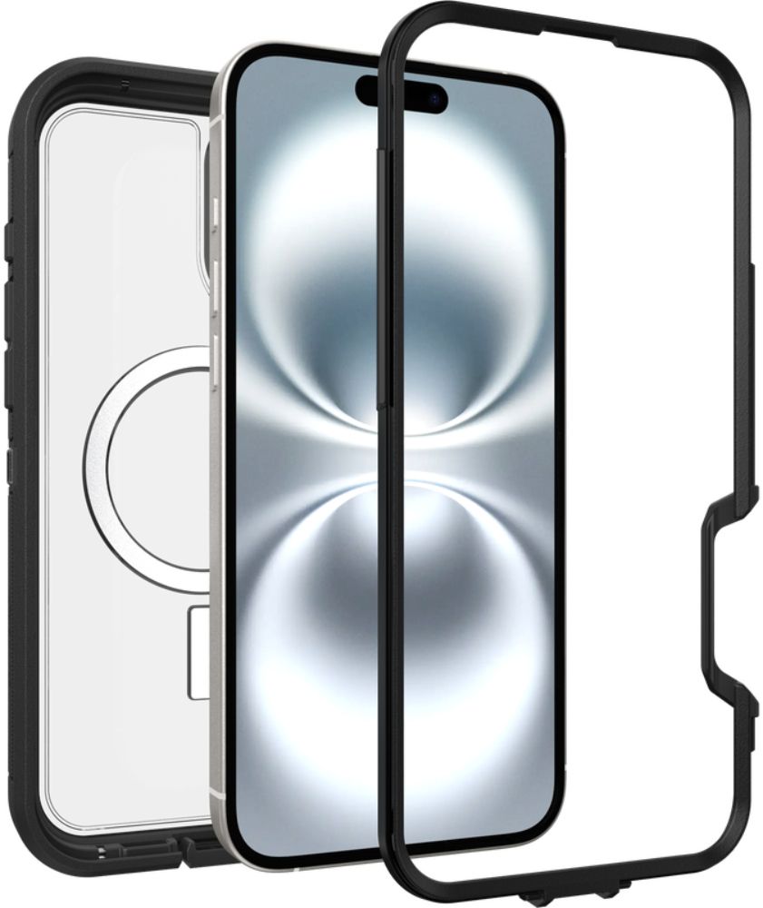 OtterBox Defender Series Pro XT with MagSafe for iPhone 16 Plus - Dark Side (Clear/Black) by OtterBox - Image 3