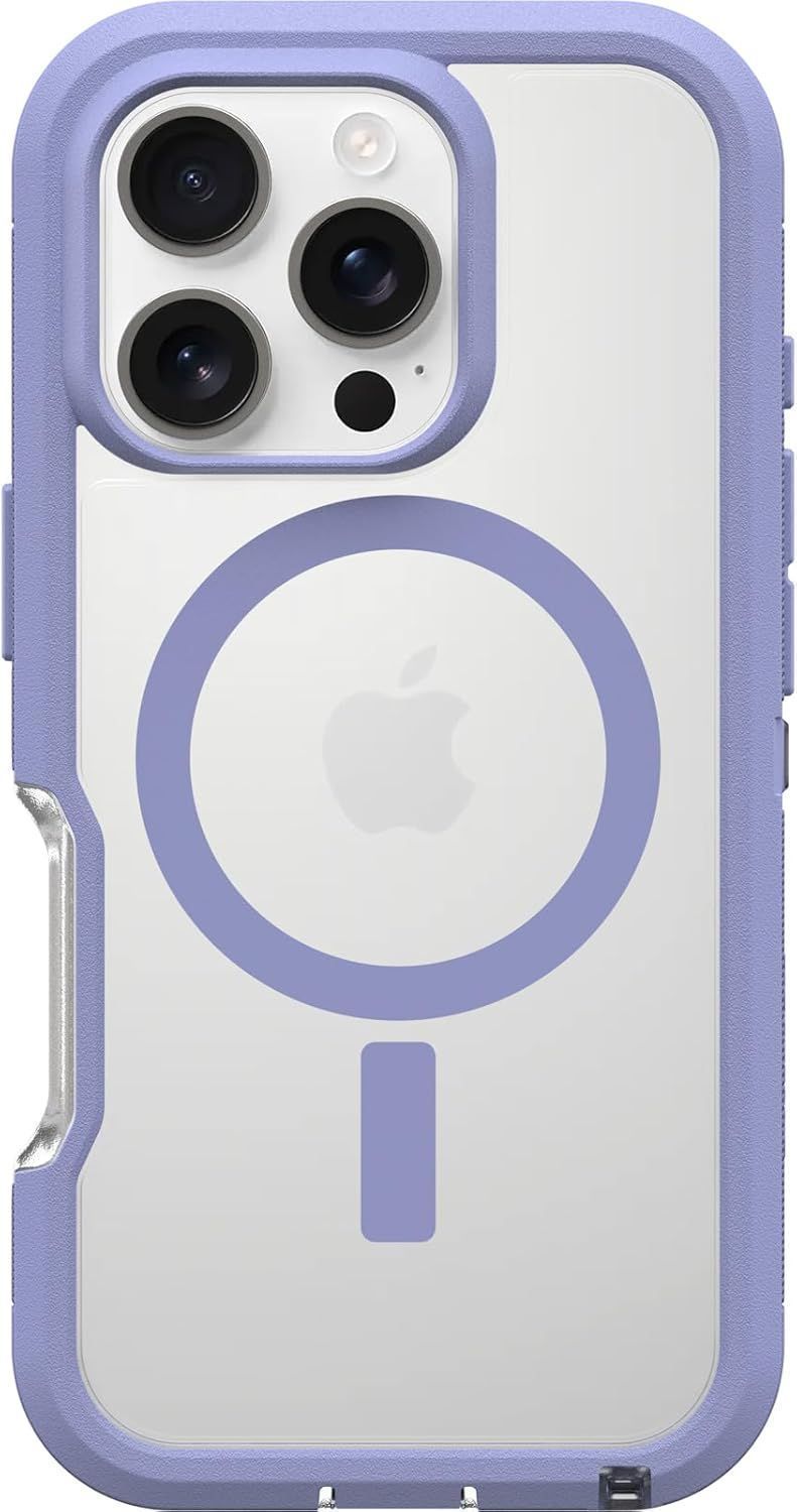 OtterBox Defender Series Pro XT with MagSafe Phone Case for iPhone 16 Pro - Denver Dusk Purple by OtterBox - Refurbished - Very Good condition - US$21.23