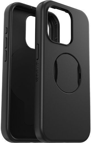 OtterBox OtterGrip Symmetry Series MagSafe Phone Case For iPhone 15 Pro - Black by OtterBox - Refurbished - Very Good condition - US$13.93