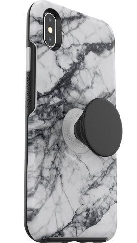 Otterbox Otter + Pop Symmetry Series Phone Case for iPhone XS Max - White Marble (White/Black Graphic) by Otterbox - Refurbished - Brand New condition - Image 2