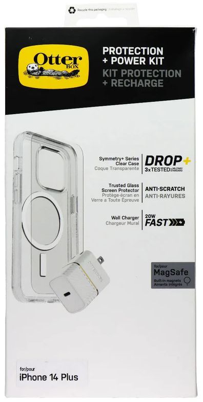 OtterBox Protection + Power Kit Bundle for iPhone 14 Plus - Clear by OtterBox - Image 2